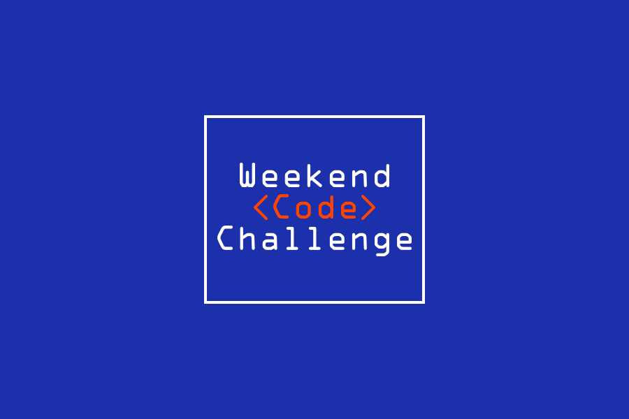 Weekend Code Challange